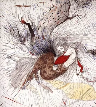 Yoshitaka Amano — The Heavenly Demon King — Shishioh