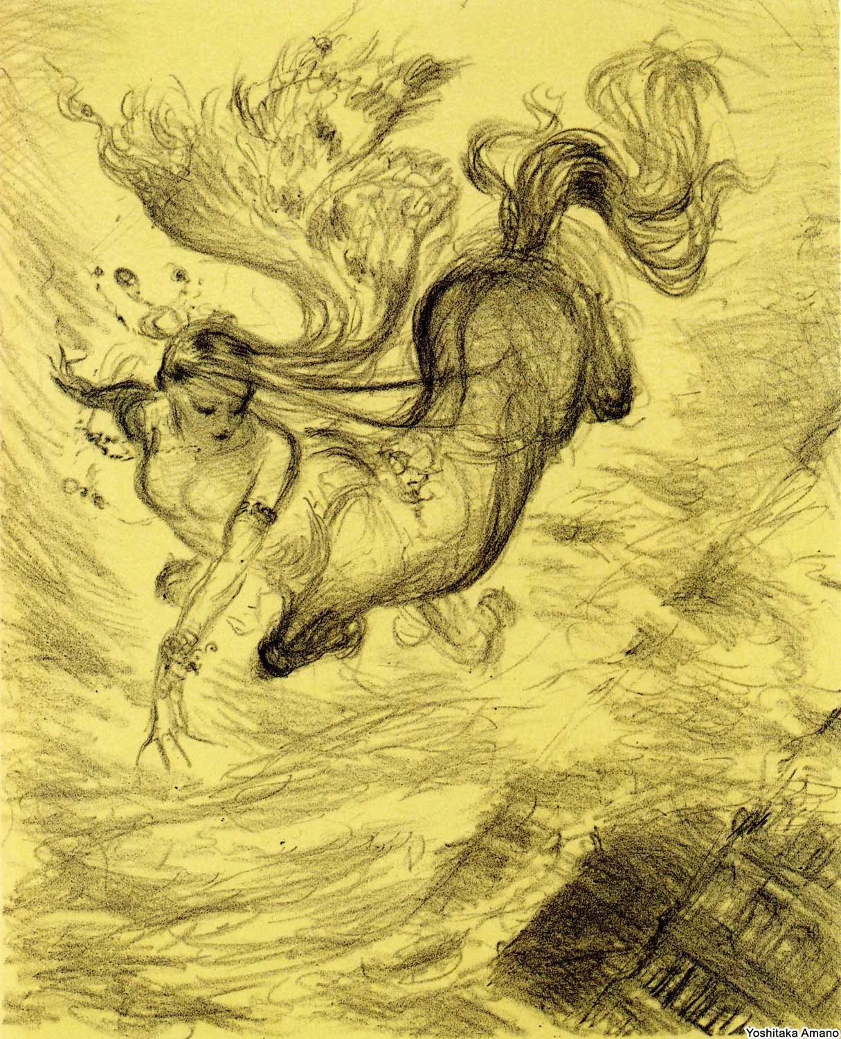 Yoshitaka Amano — The Virgin and the Centaur — The Virgin