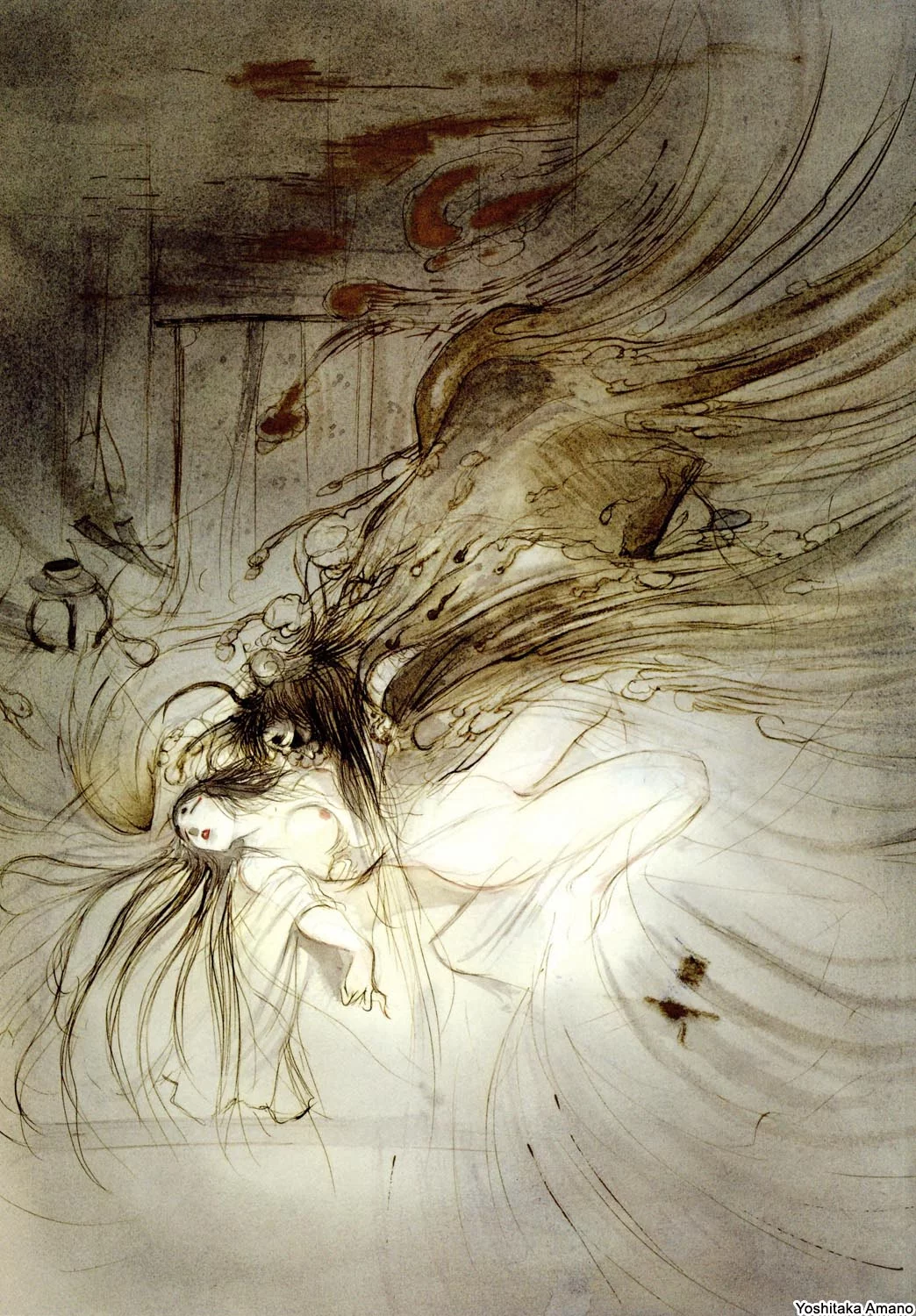 Yoshitaka Amano — La Vierge Éthérée — The Virgin