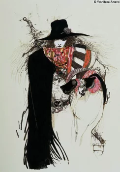 Yoshitaka Amano — Le Chasseur à l'Écharpe Écarlate