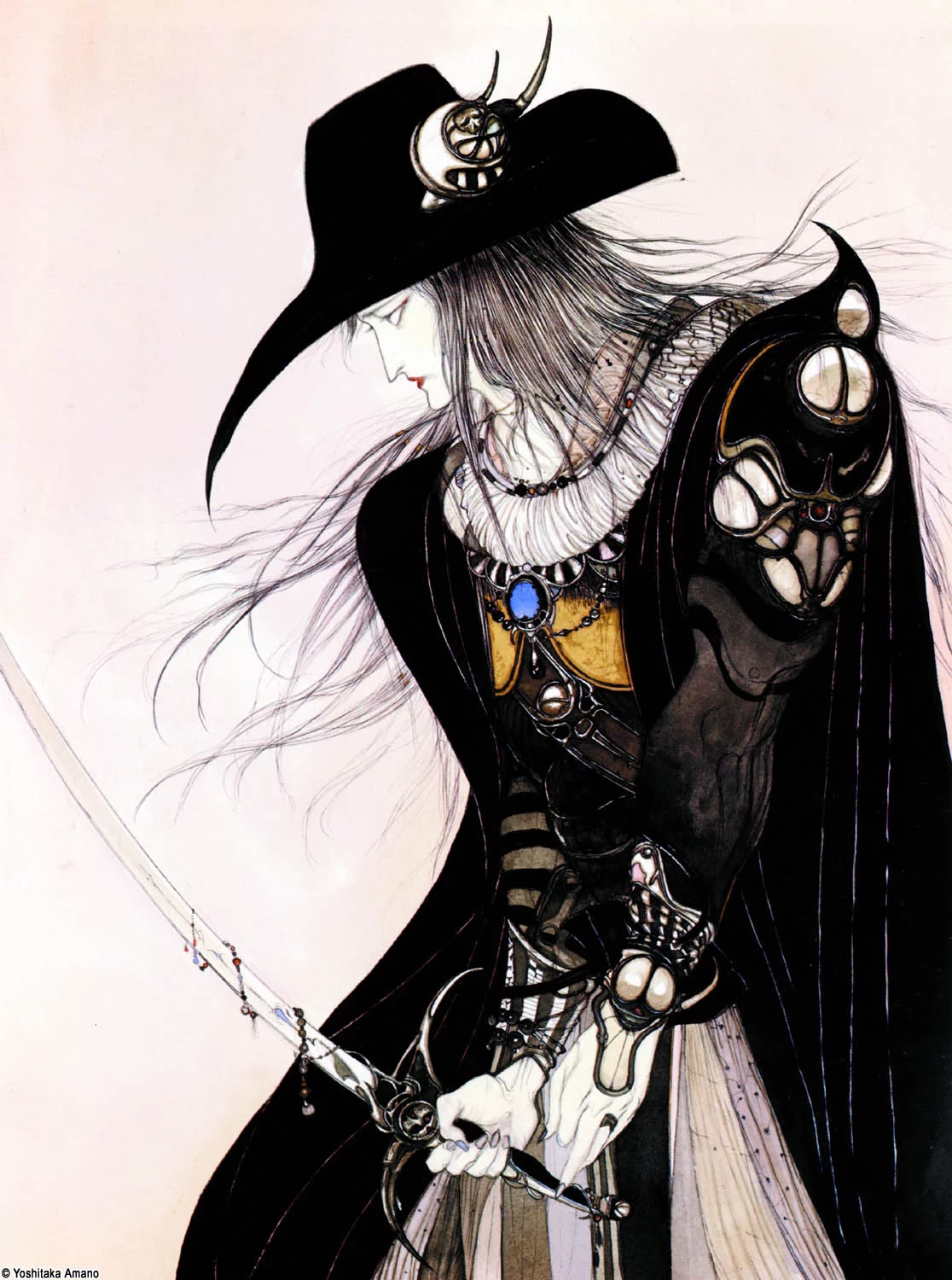 Yoshitaka Amano — Le portrait de D — Vampire Hunter D