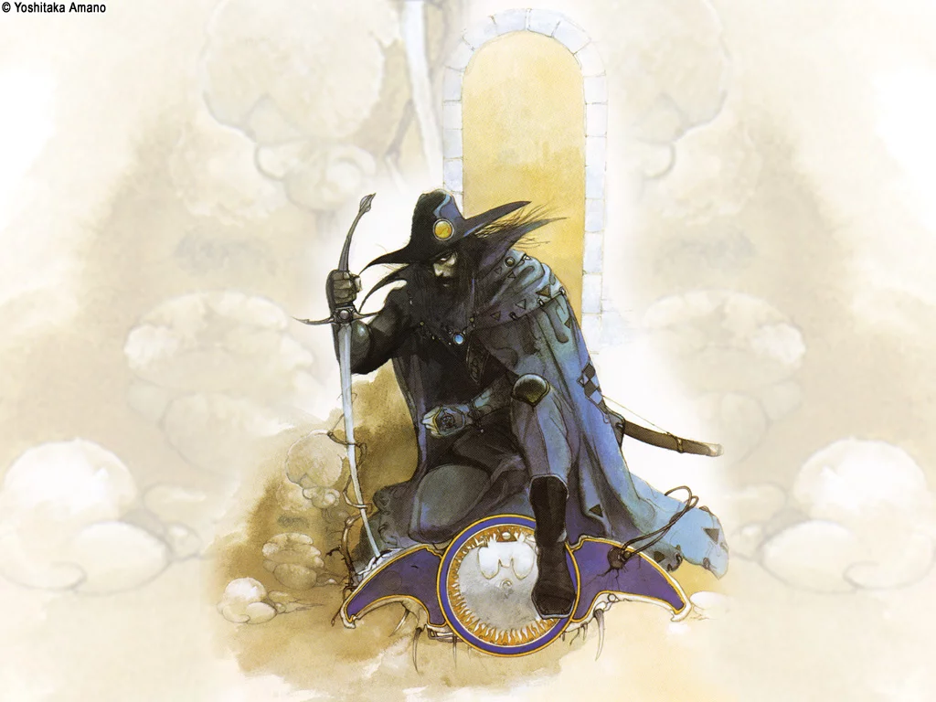 Yoshitaka Amano — Le Chevalier Solitaire au Repos — Vampire Hunter D