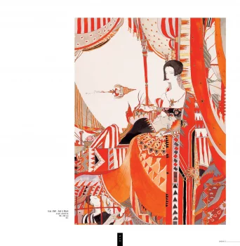 Yoshitaka Amano — Icône ailée : rouge et noir