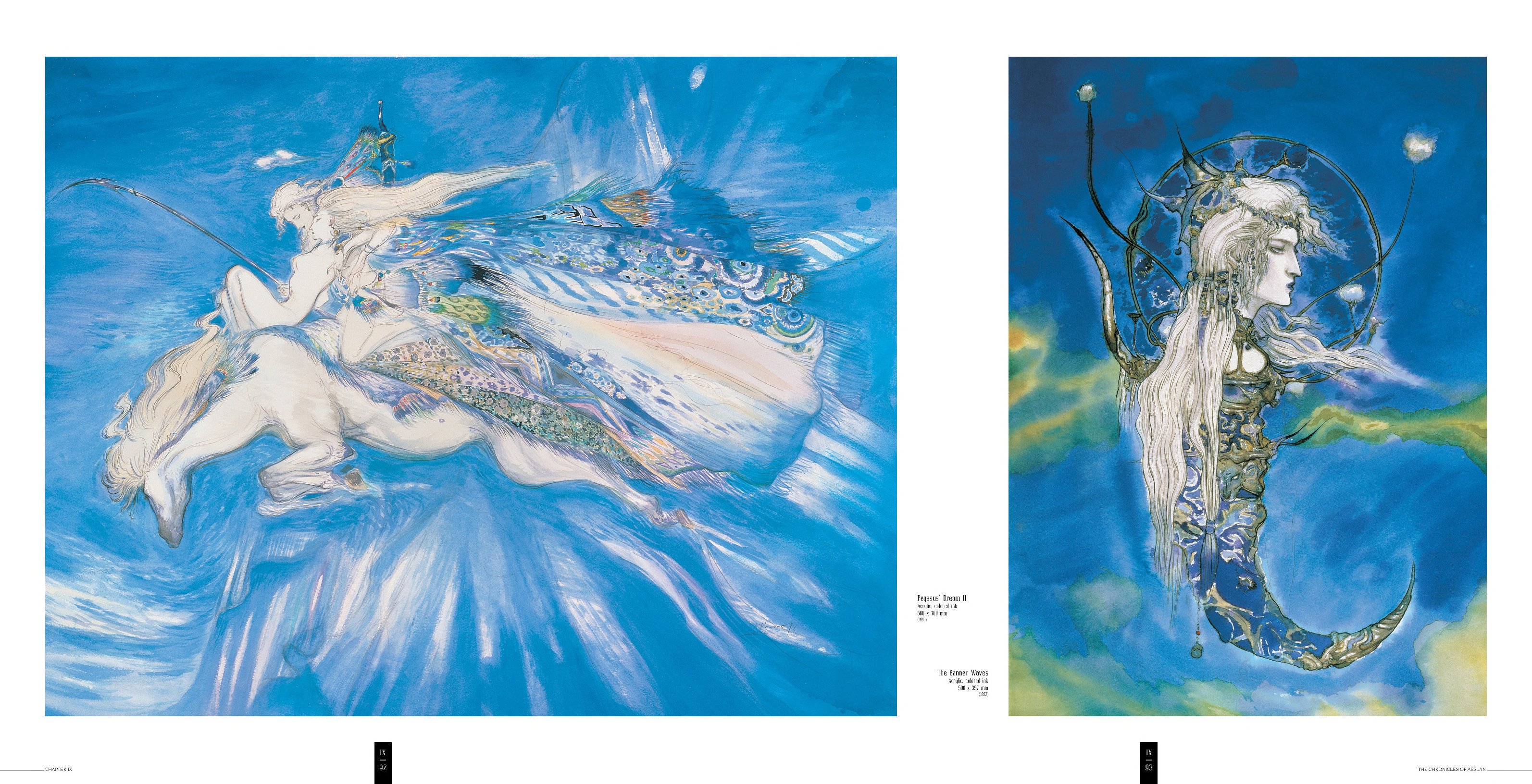 Yoshitaka Amano — The Roaring Waves — Worlds of Amano