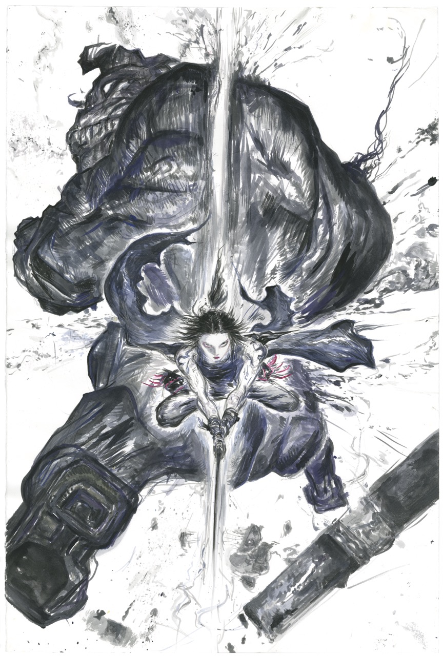 Yoshitaka Amano — The Shadow Warrior — Zan